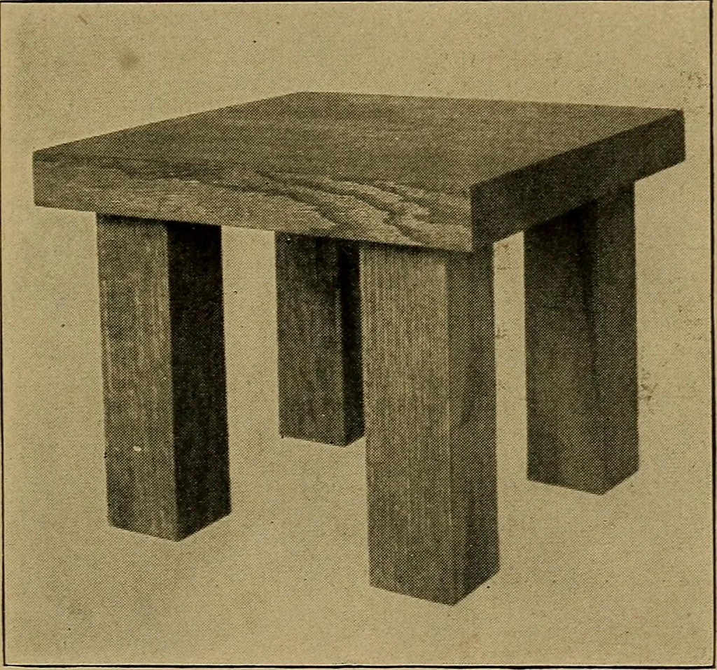 An illustration from Woodwork for the grades, for use in manual training classes; fully illustrated with three hundred half-tone engravings from actual shop practice, and many working drawings of educational shop problems, 1913, leaf 126