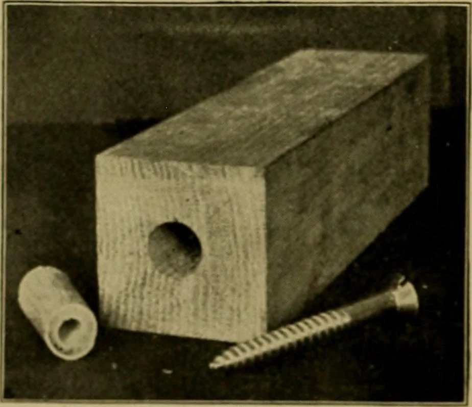 An illustration from Woodwork for the grades, for use in manual training classes; fully illustrated with three hundred half-tone engravings from actual shop practice, and many working drawings of educational shop problems, 1913, leaf 129