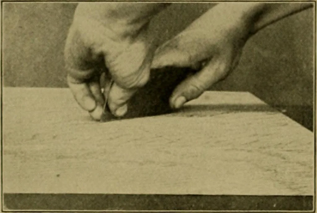 An illustration from Woodwork for the grades, for use in manual training classes; fully illustrated with three hundred half-tone engravings from actual shop practice, and many working drawings of educational shop problems, 1913, leaf 131