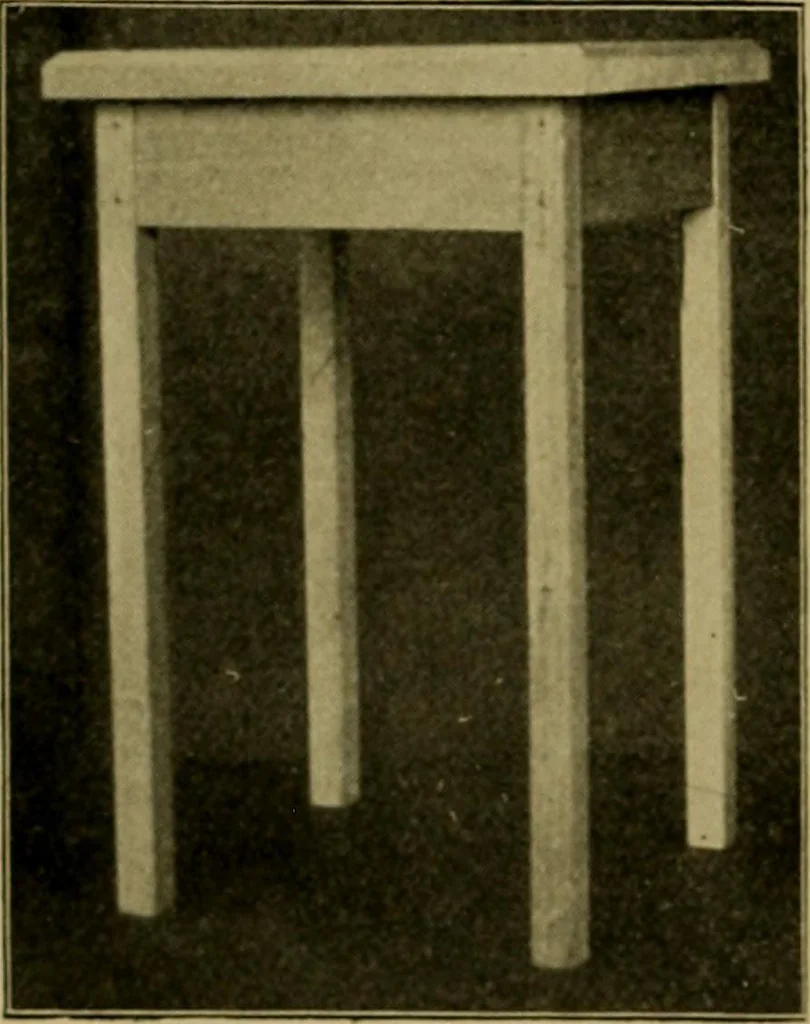 An illustration from Woodwork for the grades, for use in manual training classes; fully illustrated with three hundred half-tone engravings from actual shop practice, and many working drawings of educational shop problems, 1913, leaf 133