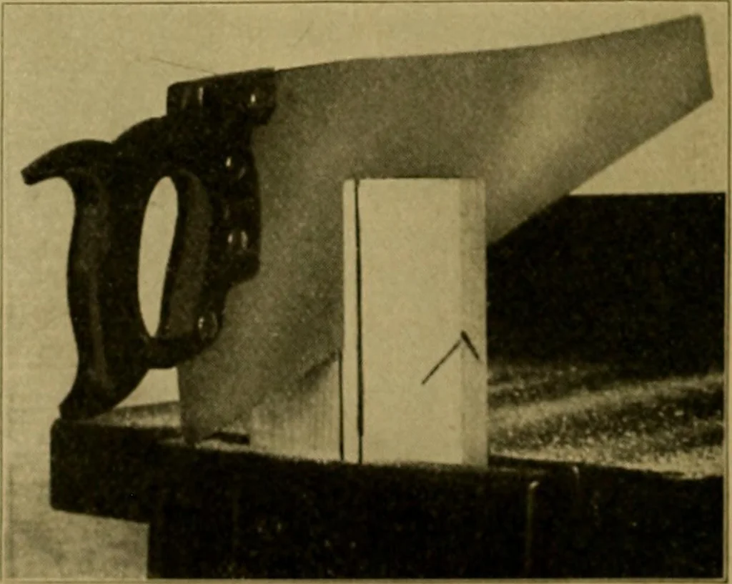 An illustration from Woodwork for the grades, for use in manual training classes; fully illustrated with three hundred half-tone engravings from actual shop practice, and many working drawings of educational shop problems, 1913, leaf 135