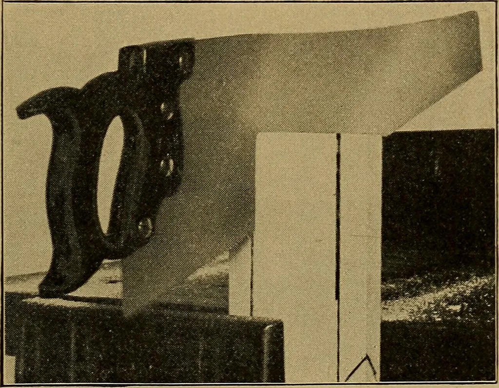 An illustration from Woodwork for the grades, for use in manual training classes; fully illustrated with three hundred half-tone engravings from actual shop practice, and many working drawings of educational shop problems, 1913, leaf 136