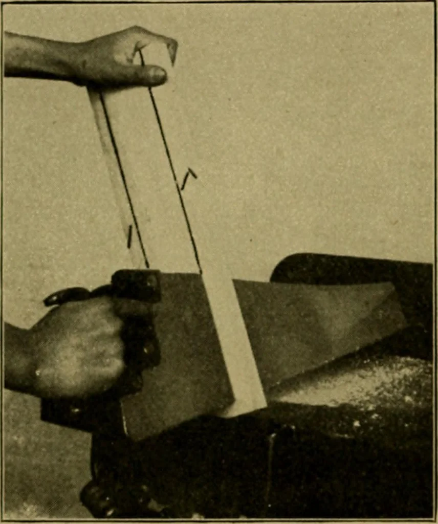 An illustration from Woodwork for the grades, for use in manual training classes; fully illustrated with three hundred half-tone engravings from actual shop practice, and many working drawings of educational shop problems, 1913, leaf 137