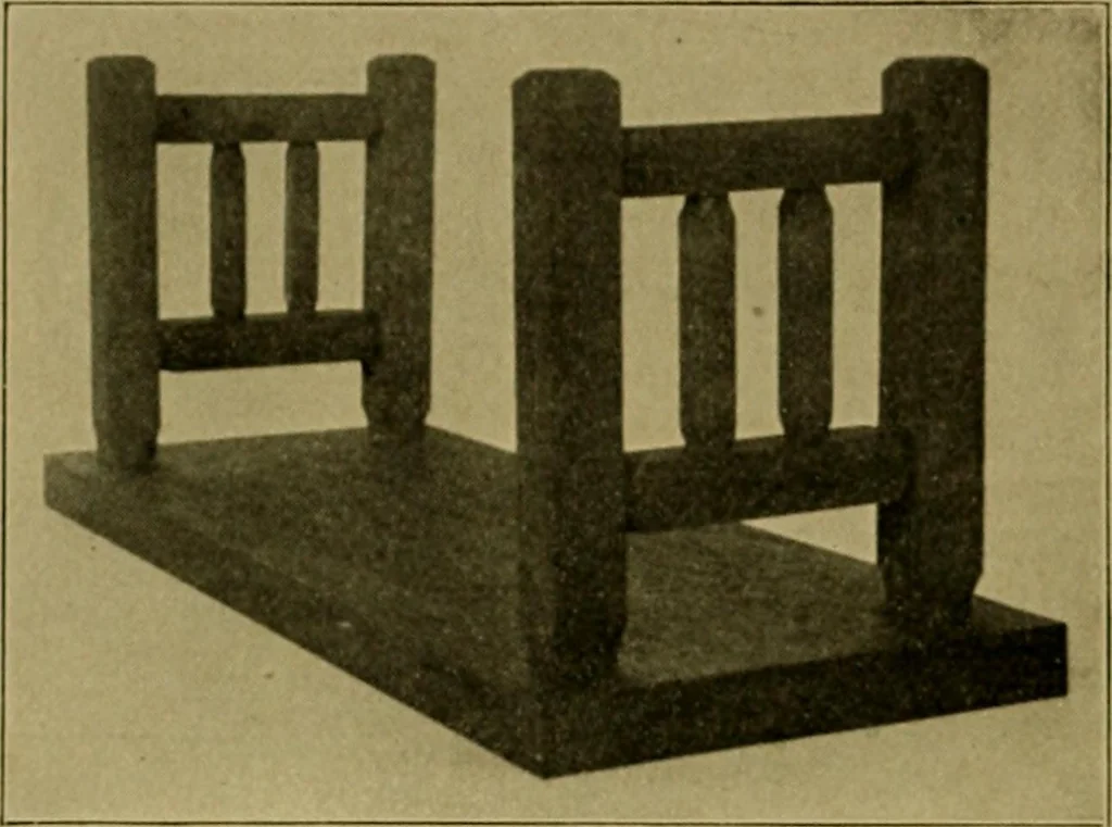 An illustration from Woodwork for the grades, for use in manual training classes; fully illustrated with three hundred half-tone engravings from actual shop practice, and many working drawings of educational shop problems, 1913, leaf 155