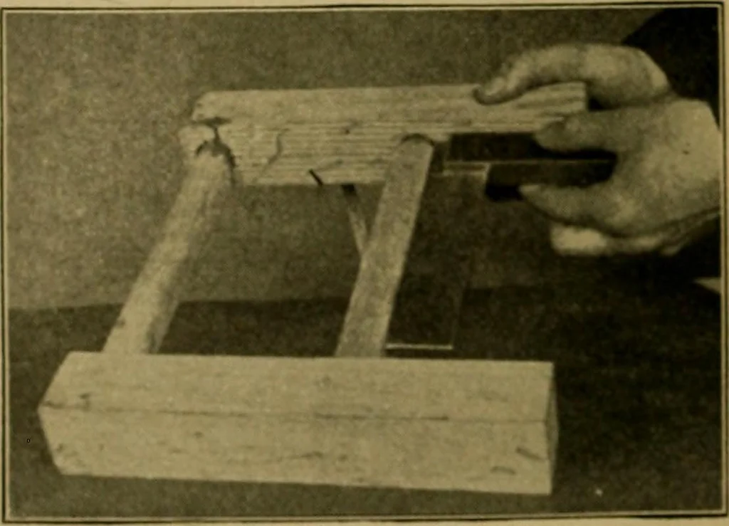An illustration from Woodwork for the grades, for use in manual training classes; fully illustrated with three hundred half-tone engravings from actual shop practice, and many working drawings of educational shop problems, 1913, leaf 161