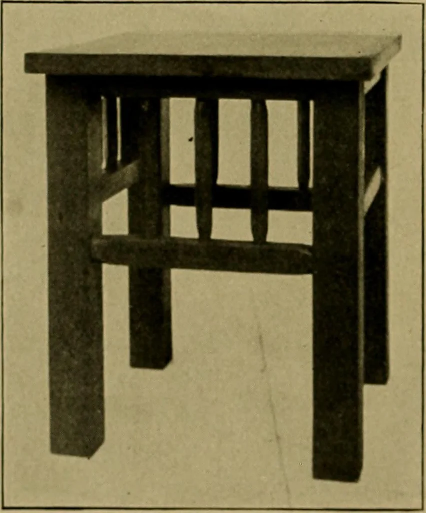 An illustration from Woodwork for the grades, for use in manual training classes; fully illustrated with three hundred half-tone engravings from actual shop practice, and many working drawings of educational shop problems, 1913, leaf 165