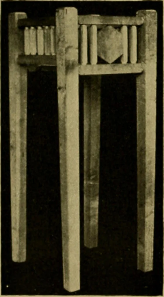 An illustration from Woodwork for the grades, for use in manual training classes; fully illustrated with three hundred half-tone engravings from actual shop practice, and many working drawings of educational shop problems, 1913, leaf 179
