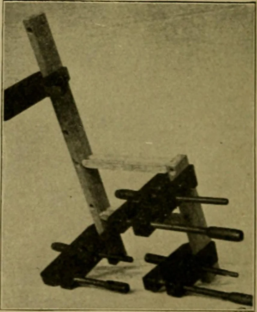 An illustration from Woodwork for the grades, for use in manual training classes; fully illustrated with three hundred half-tone engravings from actual shop practice, and many working drawings of educational shop problems, 1913, leaf 189