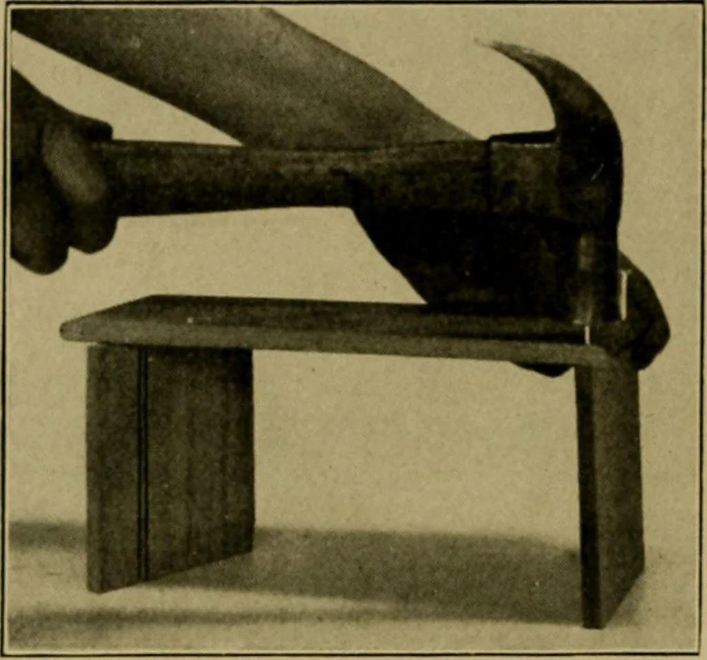 An illustration from Woodwork for the grades, for use in manual training classes; fully illustrated with three hundred half-tone engravings from actual shop practice, and many working drawings of educational shop problems, 1913, leaf 211