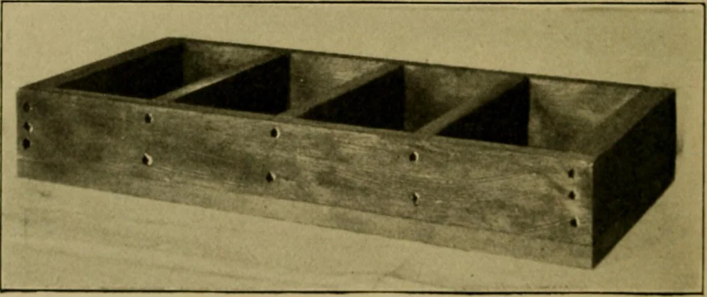 An illustration from Woodwork for the grades, for use in manual training classes; fully illustrated with three hundred half-tone engravings from actual shop practice, and many working drawings of educational shop problems, 1913, leaf 219