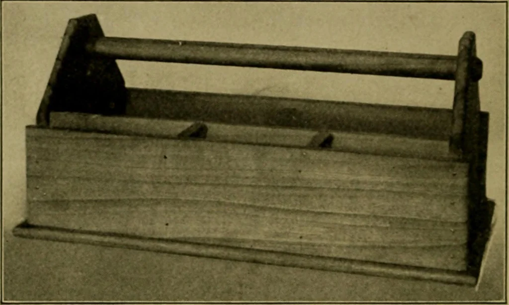 An illustration from Woodwork for the grades, for use in manual training classes; fully illustrated with three hundred half-tone engravings from actual shop practice, and many working drawings of educational shop problems, 1913, leaf 221