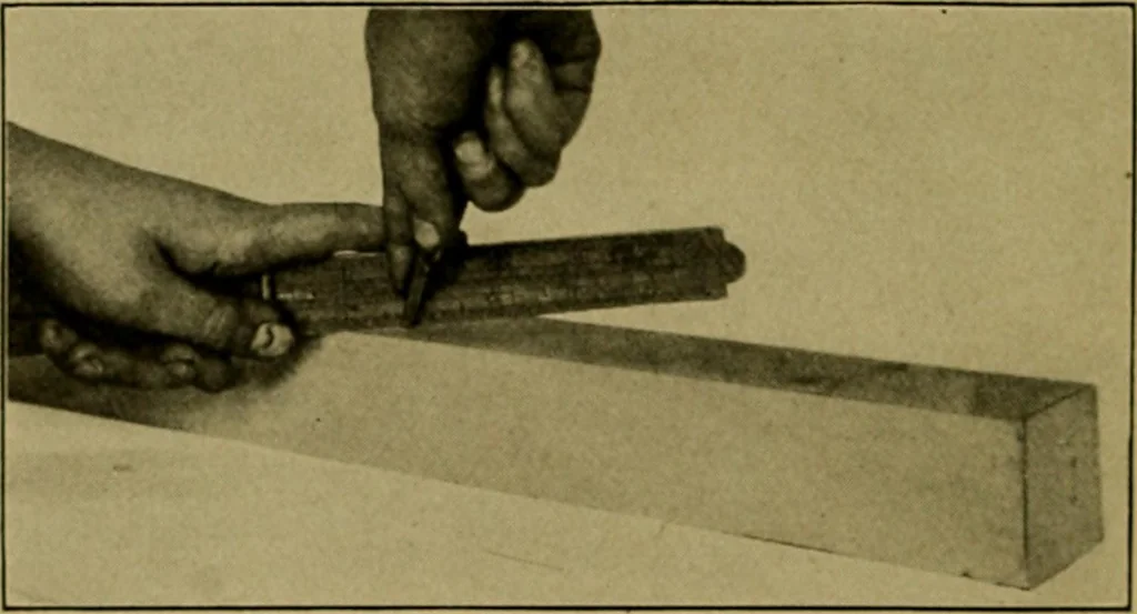 An illustration from Woodwork for the grades, for use in manual training classes; fully illustrated with three hundred half-tone engravings from actual shop practice, and many working drawings of educational shop problems, 1913, leaf 223
