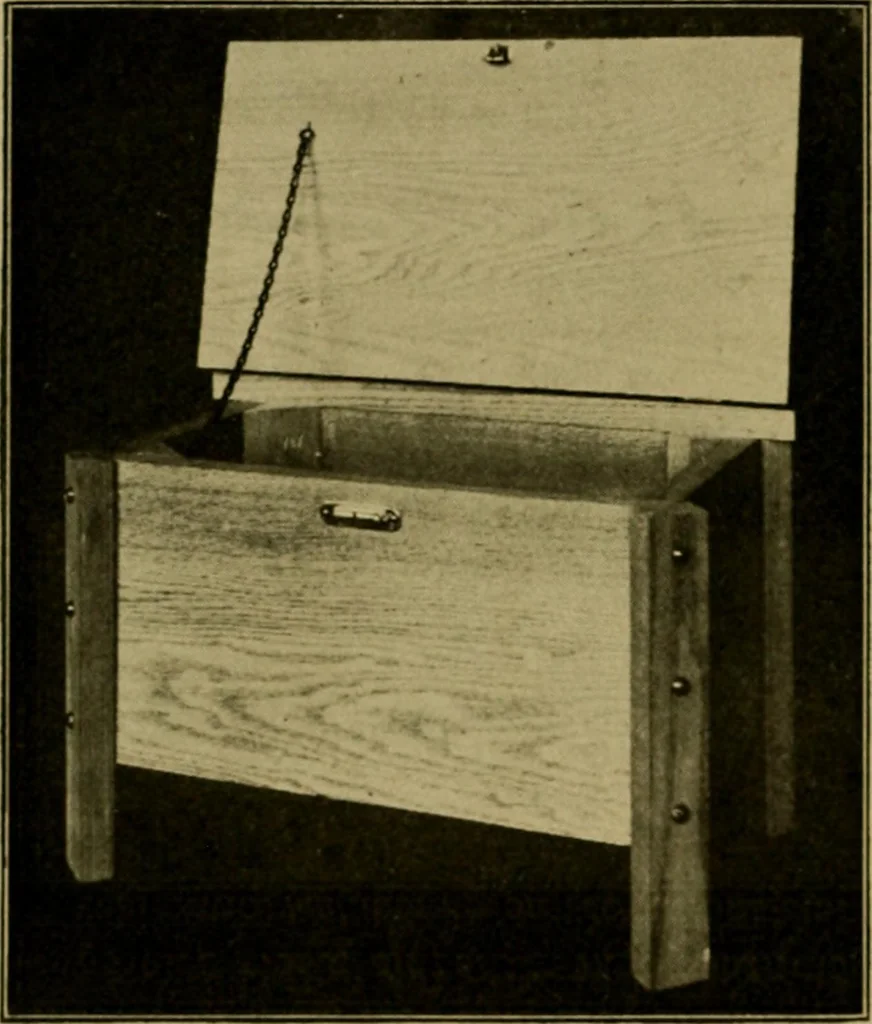 An illustration from Woodwork for the grades, for use in manual training classes; fully illustrated with three hundred half-tone engravings from actual shop practice, and many working drawings of educational shop problems, 1913, leaf 235