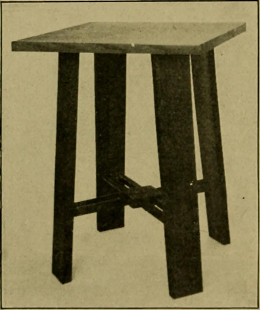 An illustration from Woodwork for the grades, for use in manual training classes; fully illustrated with three hundred half-tone engravings from actual shop practice, and many working drawings of educational shop problems, 1913, leaf 239