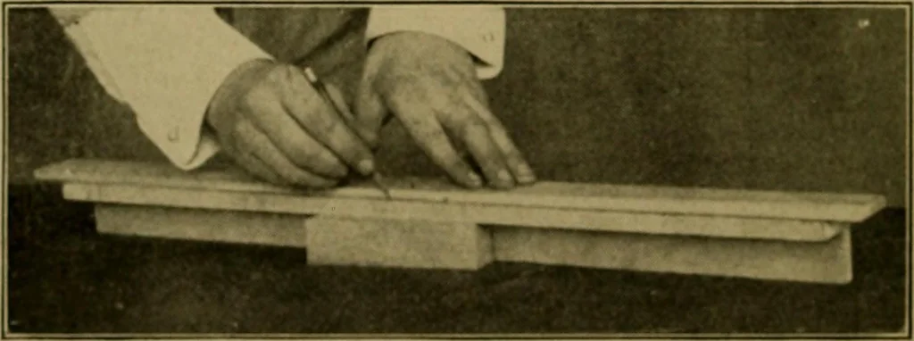 An illustration from Woodwork for the grades, for use in manual training classes; fully illustrated with three hundred half-tone engravings from actual shop practice, and many working drawings of educational shop problems, 1913, leaf 245