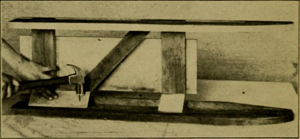 An illustration from Woodwork for the grades, for use in manual training classes; fully illustrated with three hundred half-tone engravings from actual shop practice, and many working drawings of educational shop problems, 1913, leaf 251