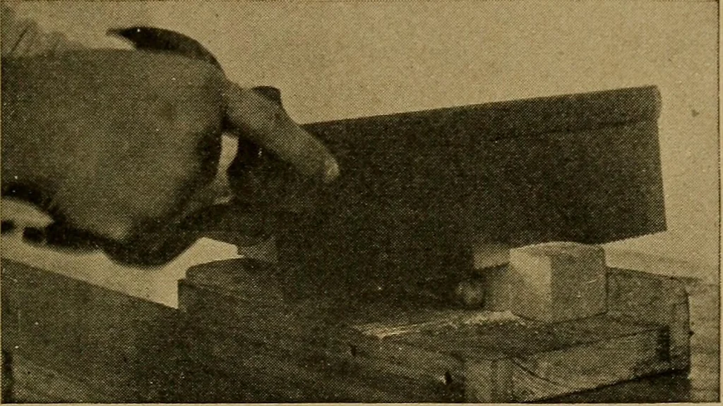 An illustration from Woodwork for the grades, for use in manual training classes; fully illustrated with three hundred half-tone engravings from actual shop practice, and many working drawings of educational shop problems, 1913, leaf 66