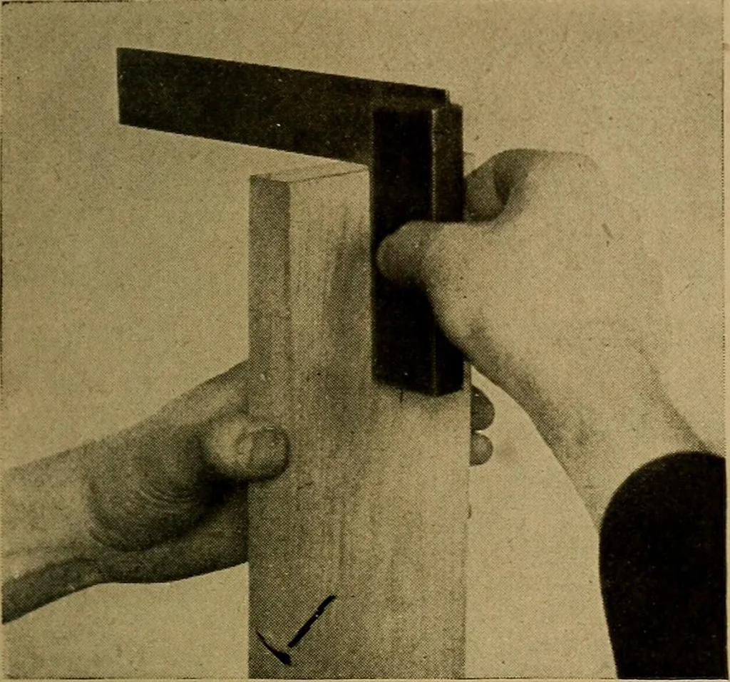 An illustration from Woodwork for the grades, for use in manual training classes; fully illustrated with three hundred half-tone engravings from actual shop practice, and many working drawings of educational shop problems, 1913, leaf 76