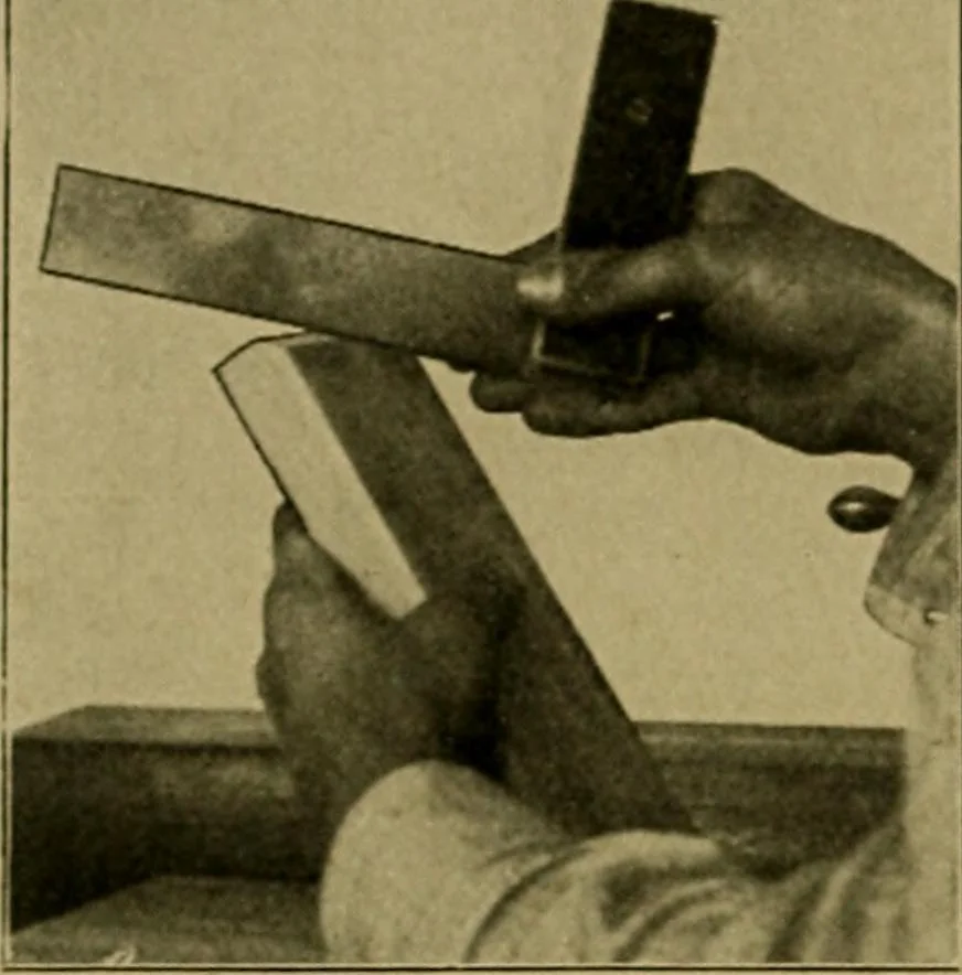 An illustration from Woodwork for the grades, for use in manual training classes; fully illustrated with three hundred half-tone engravings from actual shop practice, and many working drawings of educational shop problems, 1913, leaf 79