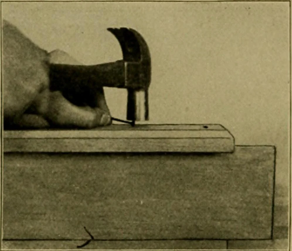 An illustration from Woodwork for the grades, for use in manual training classes; fully illustrated with three hundred half-tone engravings from actual shop practice, and many working drawings of educational shop problems, 1913, leaf 87