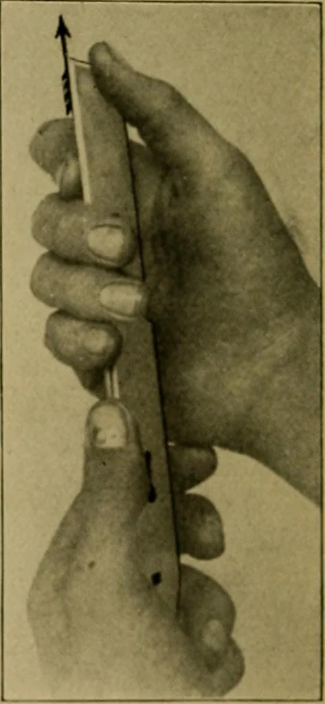An illustration from Woodwork for the grades, for use in manual training classes; fully illustrated with three hundred half-tone engravings from actual shop practice, and many working drawings of educational shop problems, 1913, leaf 91