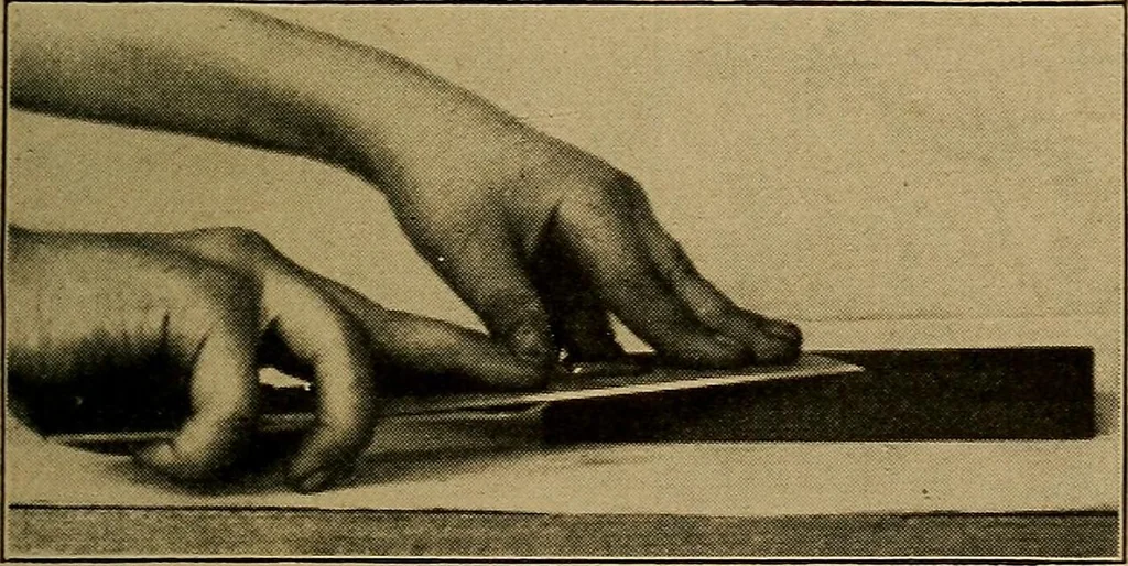 An illustration from Woodwork for the grades, for use in manual training classes; fully illustrated with three hundred half-tone engravings from actual shop practice, and many working drawings of educational shop problems, 1913, leaf 92