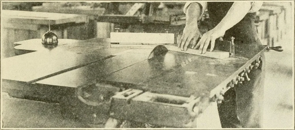 An illustration from Woodwork for secondary schools; a text-book for high schools and colleges, prevocational and elementary industrial schools, 1916, leaf 104