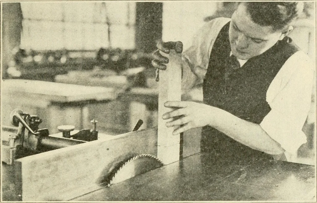 An illustration from Woodwork for secondary schools; a text-book for high schools and colleges, prevocational and elementary industrial schools, 1916, leaf 108