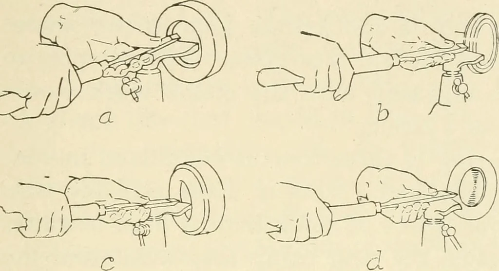 An illustration from Woodwork for secondary schools; a text-book for high schools and colleges, prevocational and elementary industrial schools, 1916, leaf 214