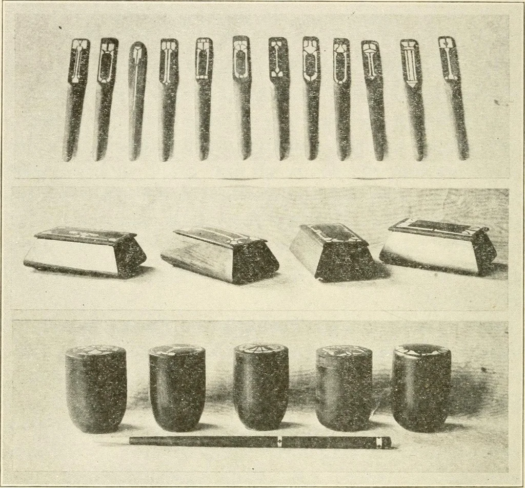 An illustration from Woodwork for secondary schools; a text-book for high schools and colleges, prevocational and elementary industrial schools, 1916, leaf 221