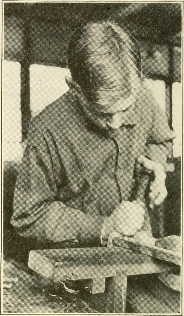 An illustration from Woodwork for secondary schools; a text-book for high schools and colleges, prevocational and elementary industrial schools, 1916, leaf 231