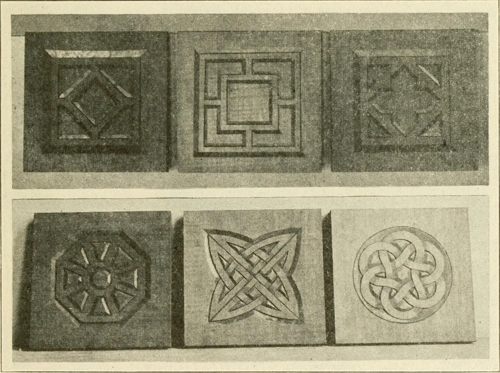 An illustration from Woodwork for secondary schools; a text-book for high schools and colleges, prevocational and elementary industrial schools, 1916, leaf 232
