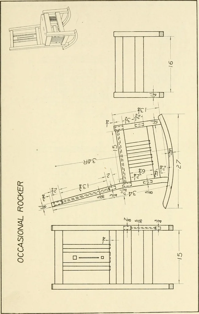 An illustration from Woodwork for secondary schools; a text-book for high schools and colleges, prevocational and elementary industrial schools, 1916, leaf 262