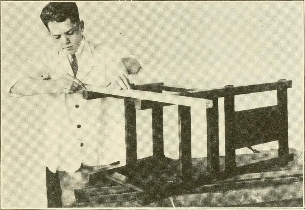 An illustration from Woodwork for secondary schools; a text-book for high schools and colleges, prevocational and elementary industrial schools, 1916, leaf 274