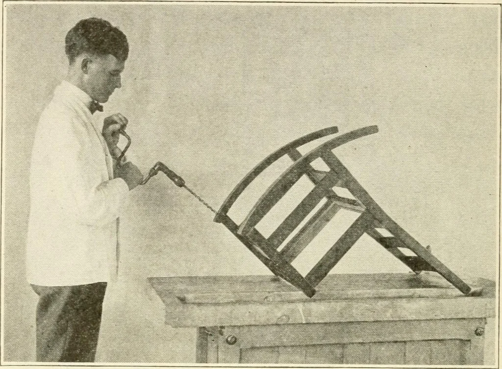 An illustration from Woodwork for secondary schools; a text-book for high schools and colleges, prevocational and elementary industrial schools, 1916, leaf 275