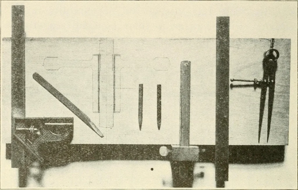 An illustration from Woodwork for secondary schools; a text-book for high schools and colleges, prevocational and elementary industrial schools, 1916, leaf 337