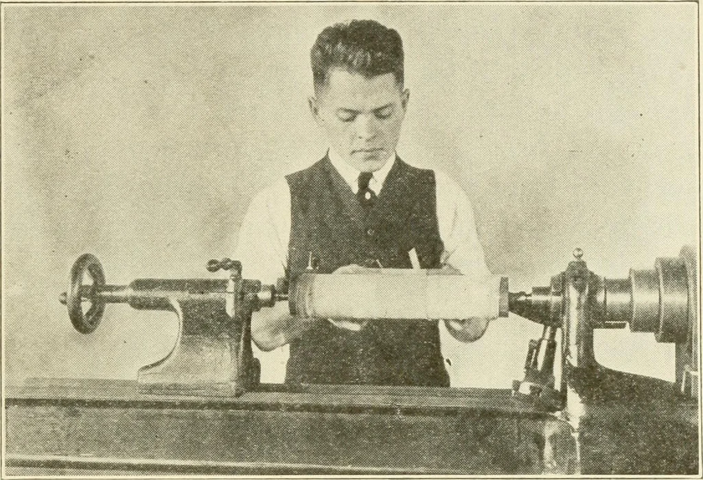 An illustration from Woodwork for secondary schools; a text-book for high schools and colleges, prevocational and elementary industrial schools, 1916, leaf 354