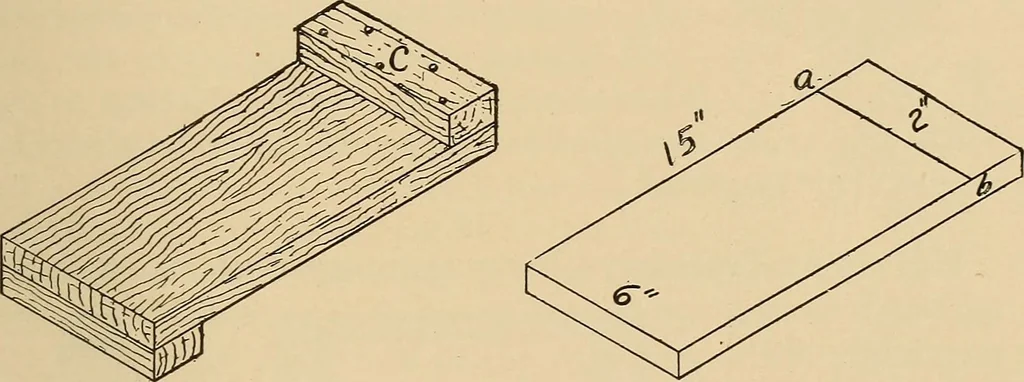 An illustration from Woodworking for beginners; a manual for amateurs, 1900, leaf 102