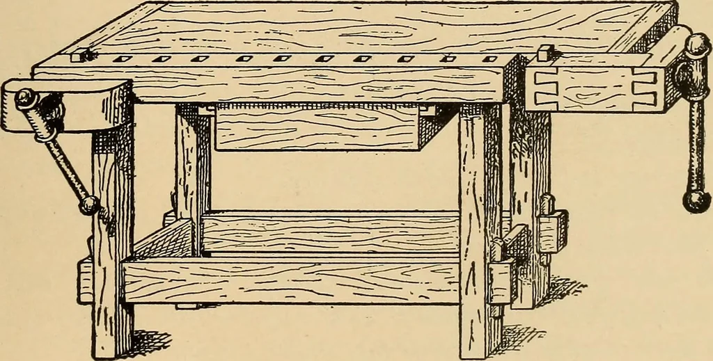 An illustration from Woodworking for beginners; a manual for amateurs, 1900, leaf 116