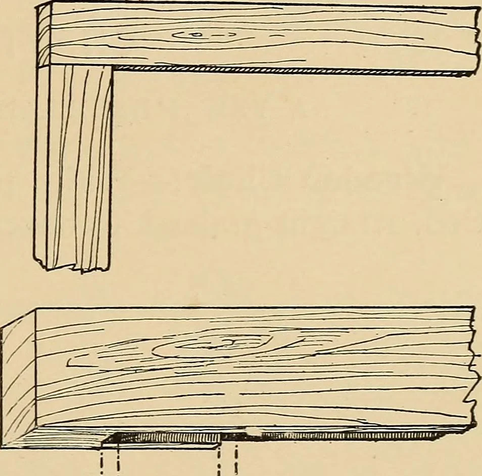 An illustration from Woodworking for beginners; a manual for amateurs, 1900, leaf 232