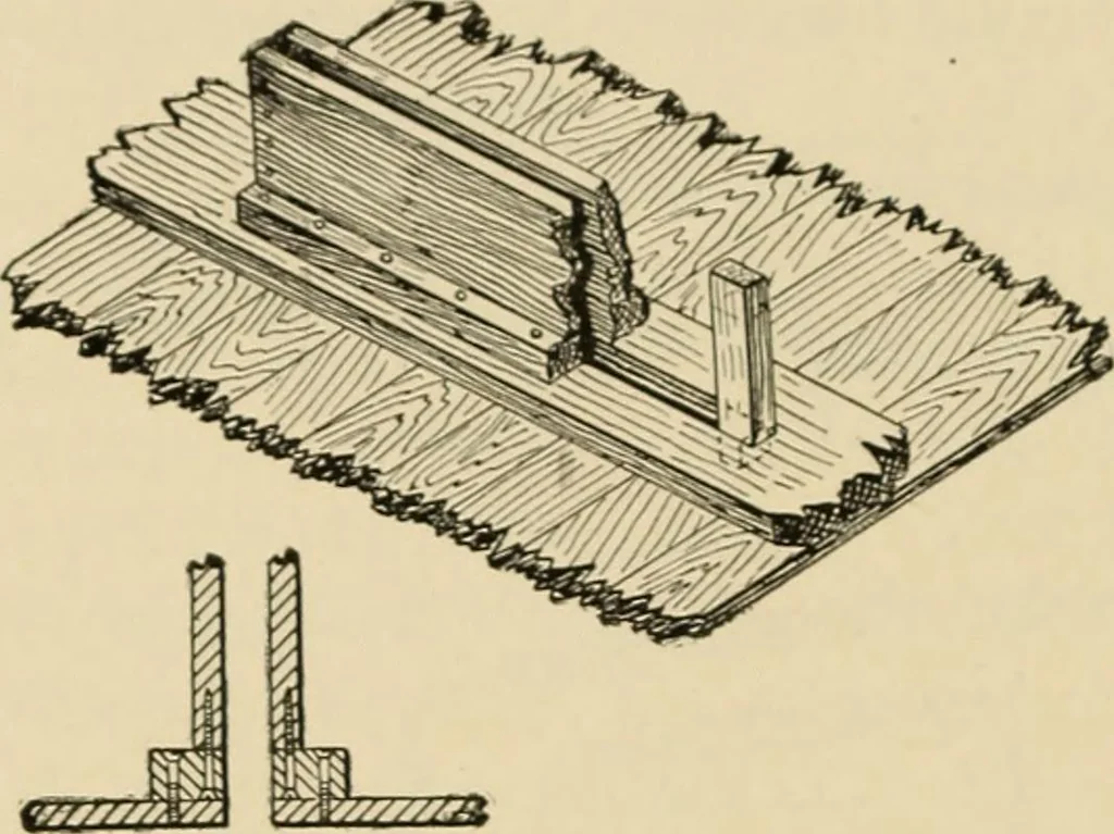 An illustration from Woodworking for beginners; a manual for amateurs, 1900, leaf 345