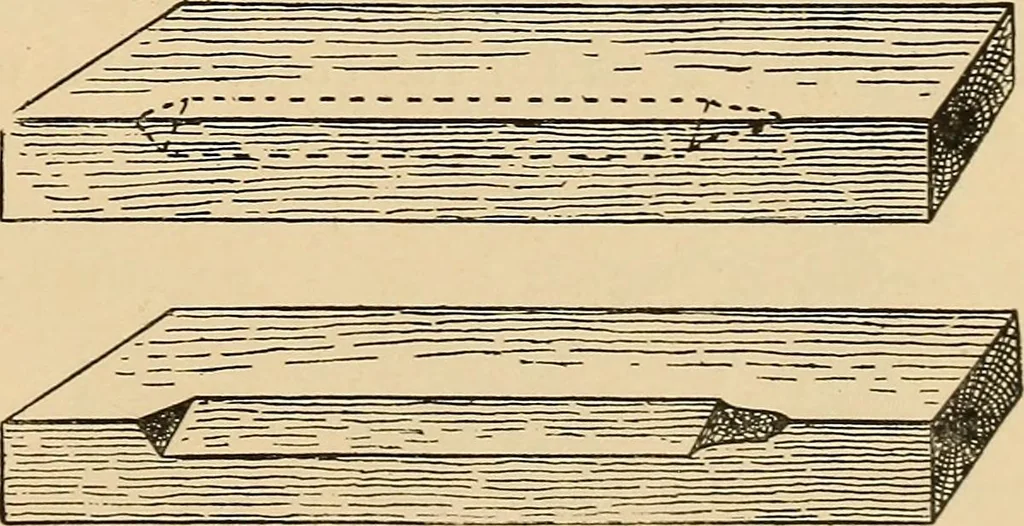 An illustration from Woodworking for beginners; a manual for amateurs, 1900, leaf 372