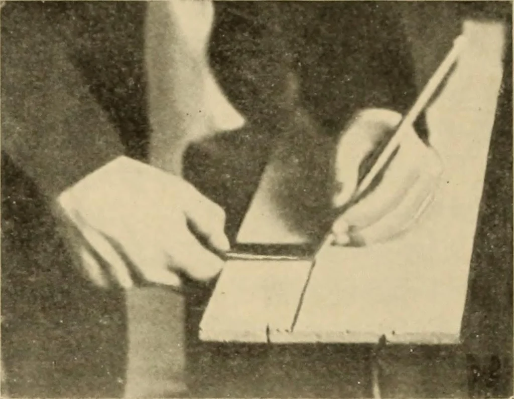 An illustration from Woodworking for beginners; a manual for amateurs, 1900, leaf 403