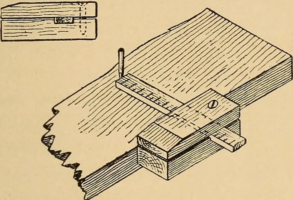 An illustration from Woodworking for beginners; a manual for amateurs, 1900, leaf 404