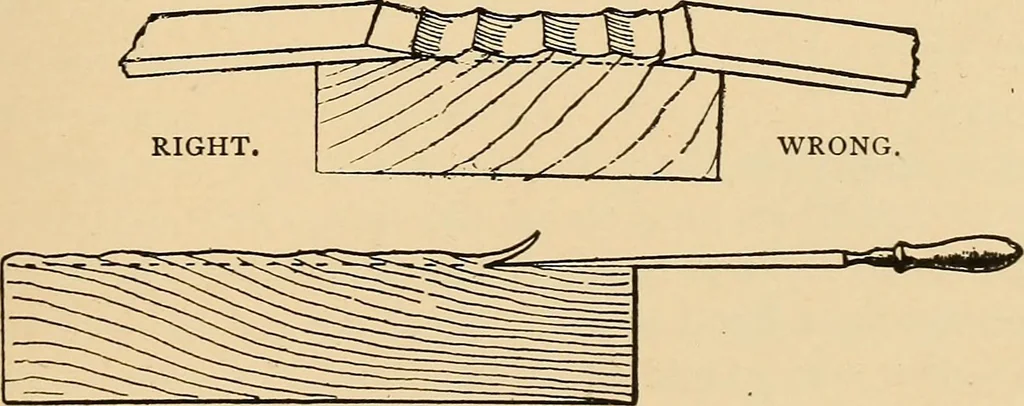 An illustration from Woodworking for beginners; a manual for amateurs, 1900, leaf 458