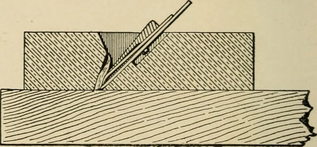 An illustration from Woodworking for beginners; a manual for amateurs, 1900, leaf 467