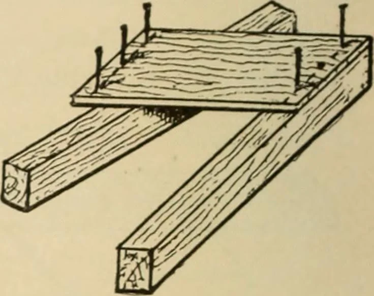 An illustration from Woodworking for beginners; a manual for amateurs, 1900, leaf 75