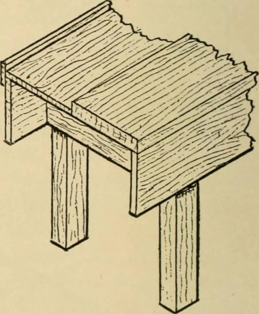 An illustration from Woodworking for beginners; a manual for amateurs, 1900, leaf 77
