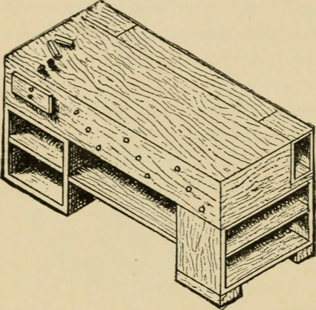 An illustration from Woodworking for beginners; a manual for amateurs, 1900, leaf 93