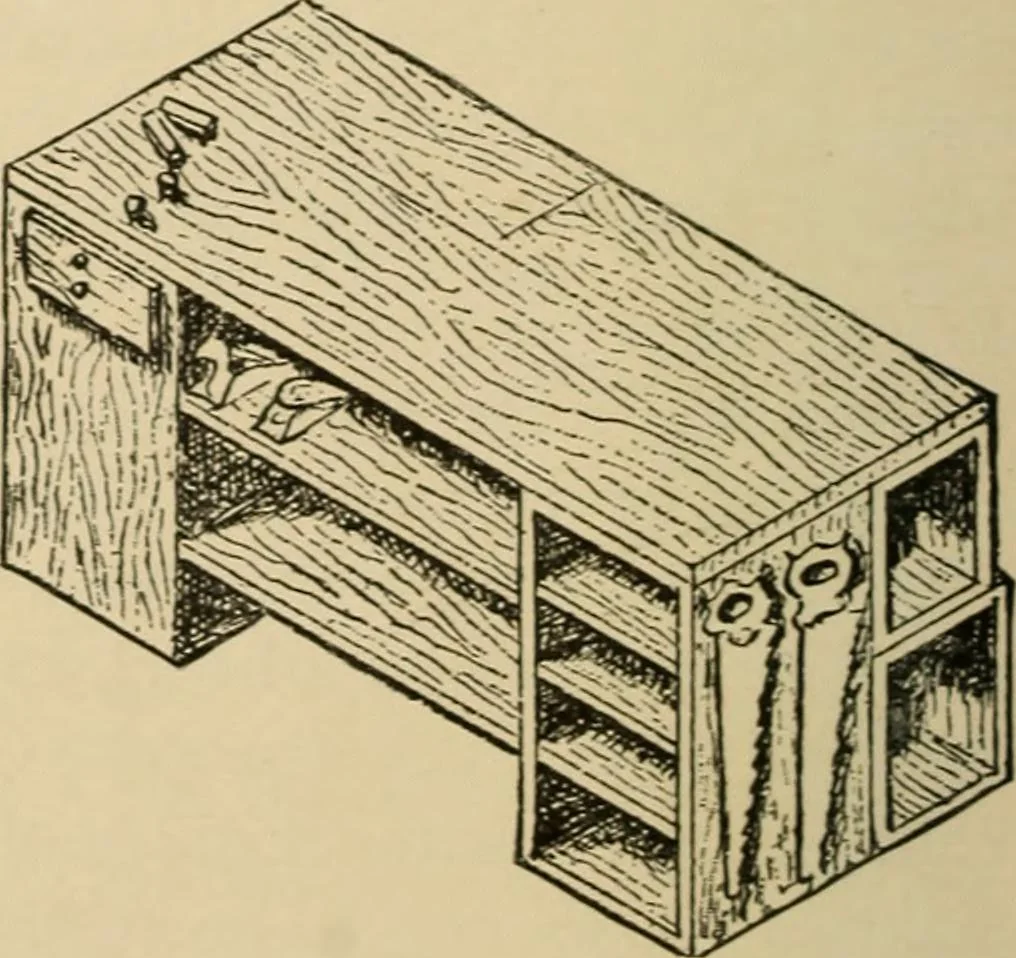 An illustration from Woodworking for beginners; a manual for amateurs, 1900, leaf 93